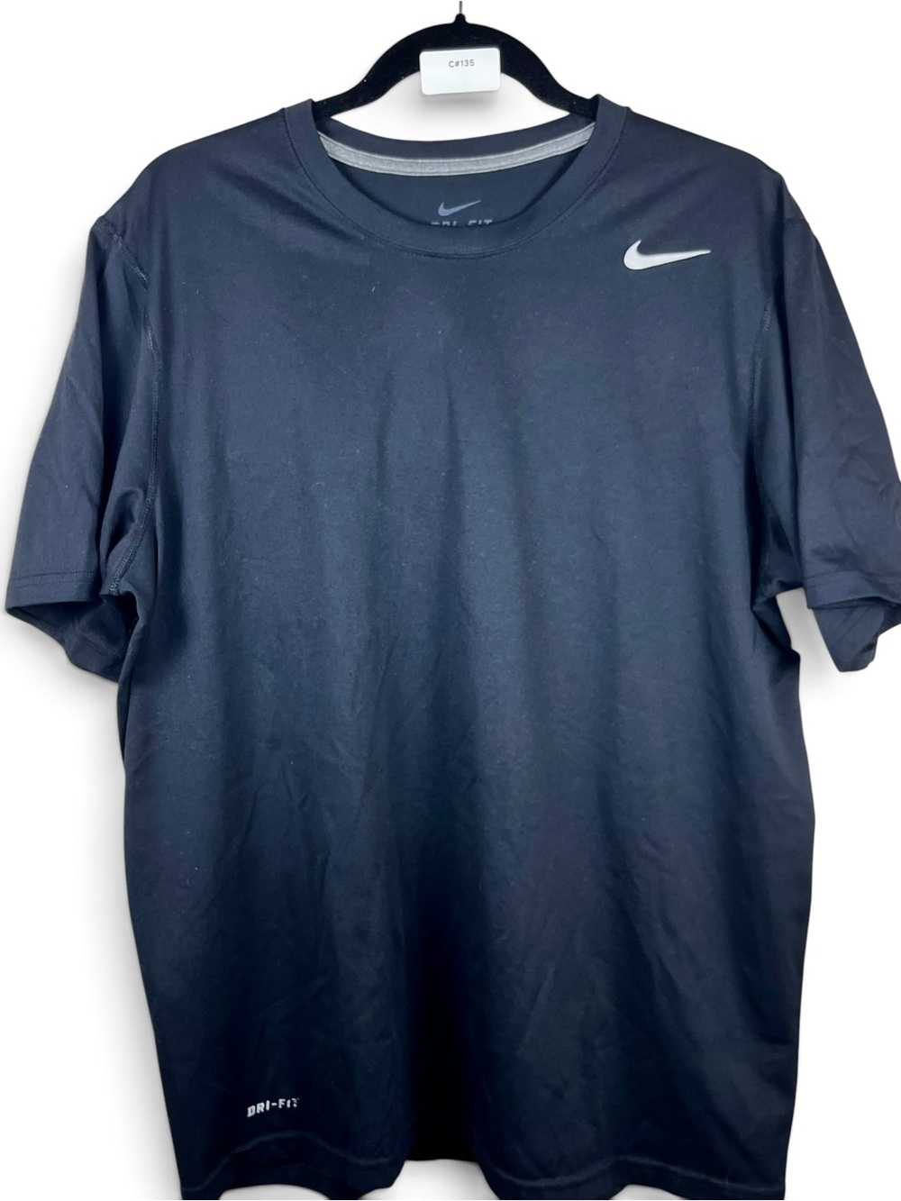 Nike Men’s Black Dri-FIT Crew Neck T-Shirt size L. sku 135 - Picture 2 of 6